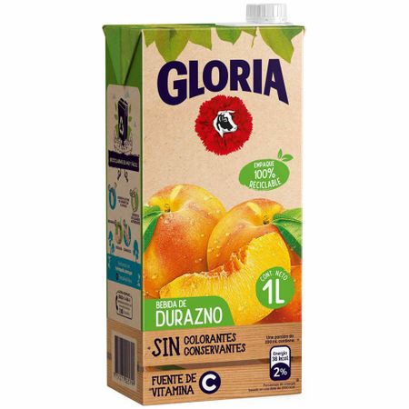 Bebida GLORIA Durazno Caja 1L